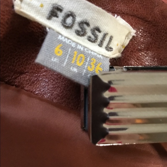 Fossil Leather Skirt - Picture 4 of 4
